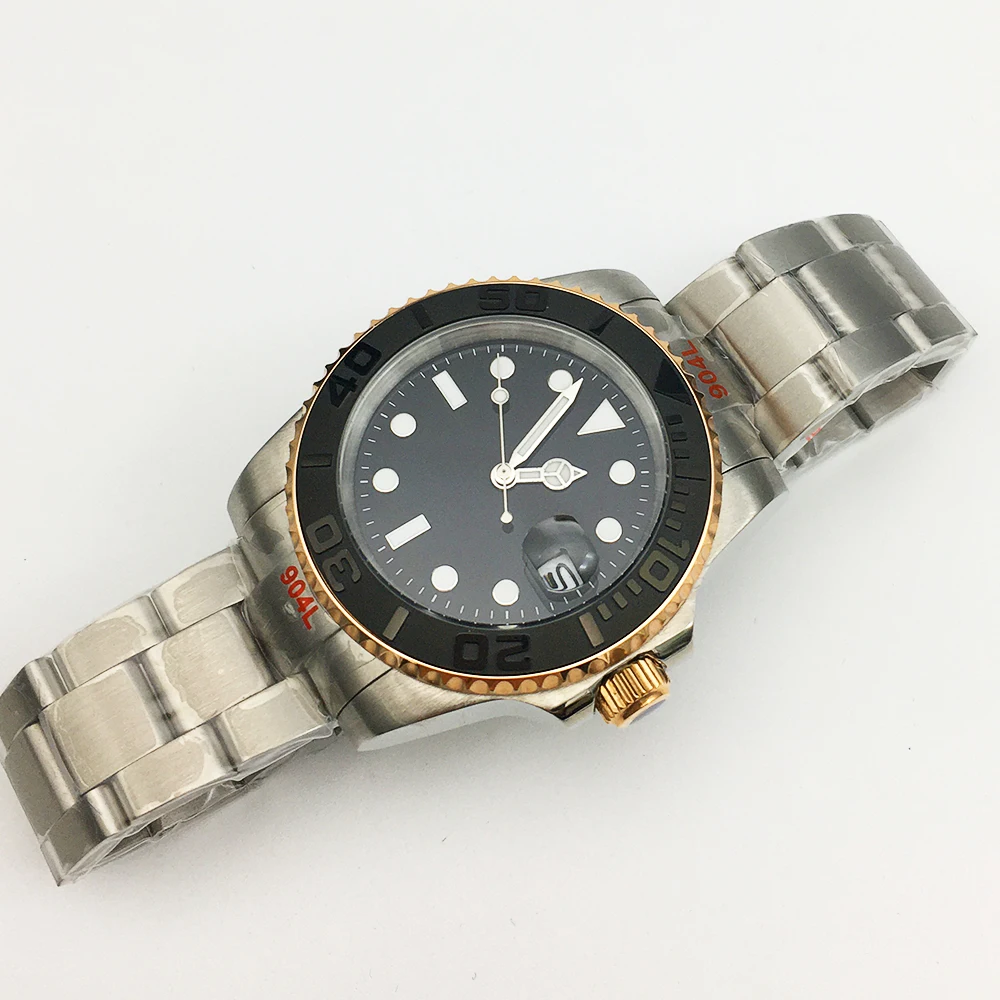 Men's Watch Luxury 40mm Automatic Watch Mechanical Watch Luminous Miyota Caliber 8215 Movement Ceramic Bezel Stainless Steel Str enlarge