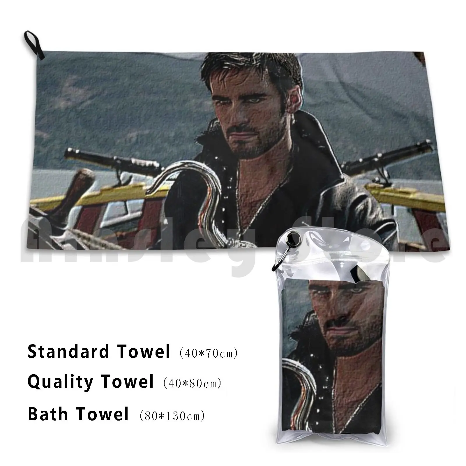 Банное полотенце Капитан крючок Пляжная подушка 147 капитан Киллиан Джонс Колин