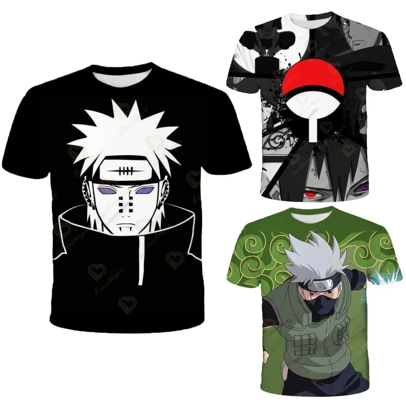 

Anime Naruto 3D Printed T Shirt Men Women Harajuku T-Shirt Casual Boys Teenager Tee Short Sleeve Print Shirts Girls Clothes