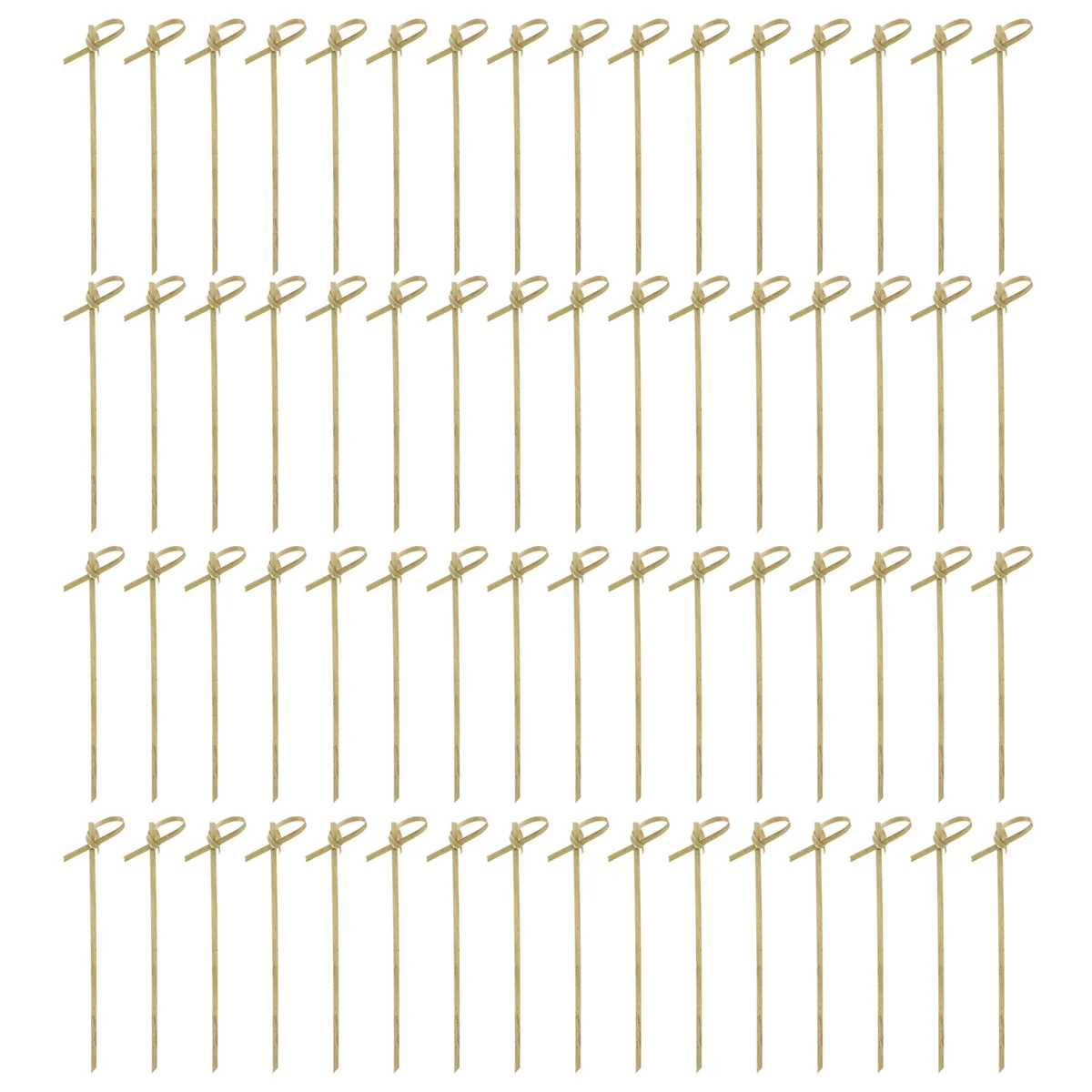 300 шт. наборы для шампуров с бамбуковым узлом коктейлей напитков зубочистки