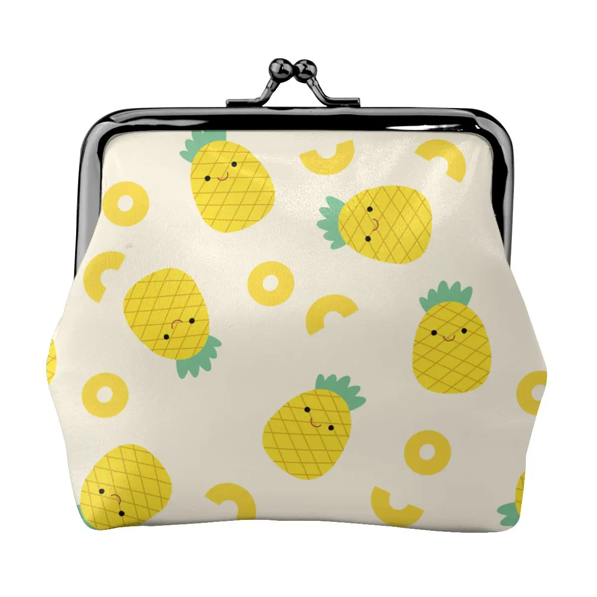 Women's Wallet Short Coin Purse Wallets For Woman Card Holder Pineapple And Pineapple Rings