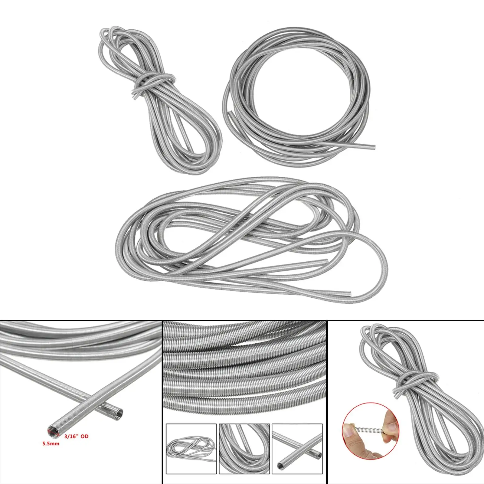 

Brake Pipe 13 ft Electroplated Brake Parts Stainless Fit for 3/16 Tube