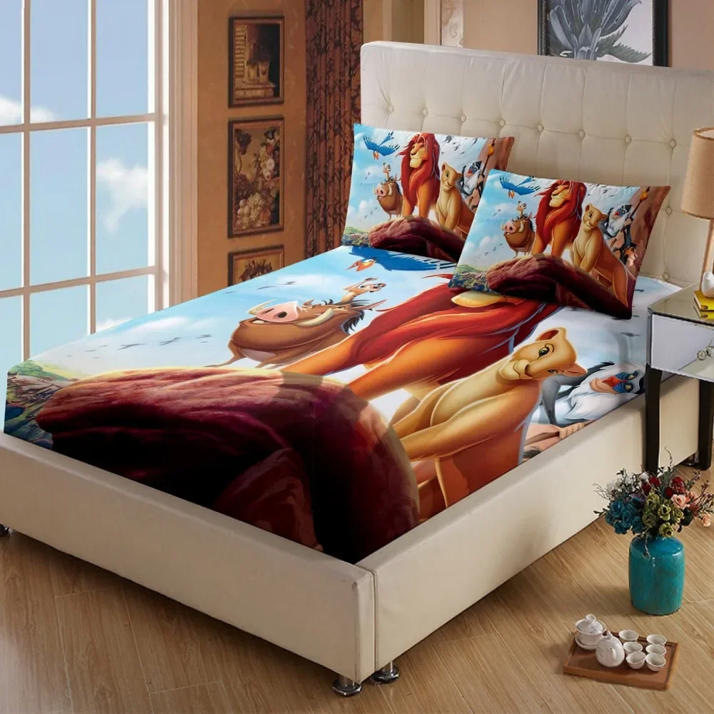Disney King Lion Simba мультфильм наматрасник простыня простыни постельное белье для
