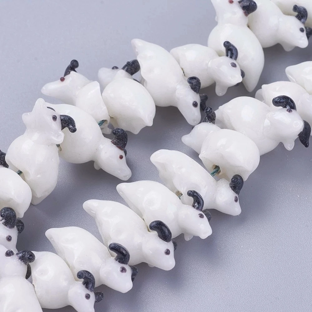 

about 22~36pcs/strand White Porcelain Cattle Goat Beads Strands for jewelry making DIY Bracelet Necklace Decor Accessories