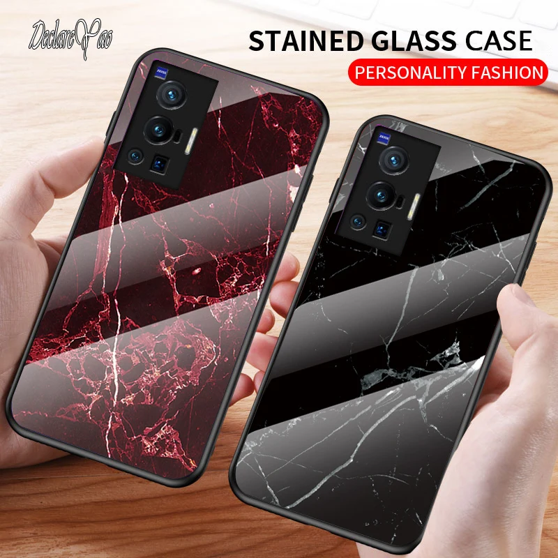 

X9S X20 Plus X23 X27 X51 Glass Cover Hard Mirror Case For VIVO X30 X50 Pro Case Cover Glass Phone Cases For VIVO X50 Pro Plus