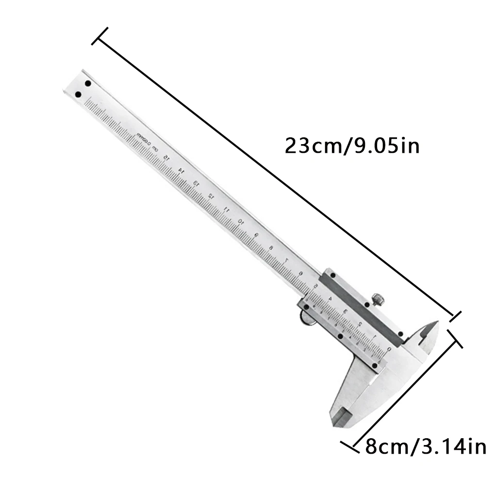 

0-150mm Range Vernier Caliper Carbon Steel Ruler Woodwork Handwork Accurate Measuring Tool
