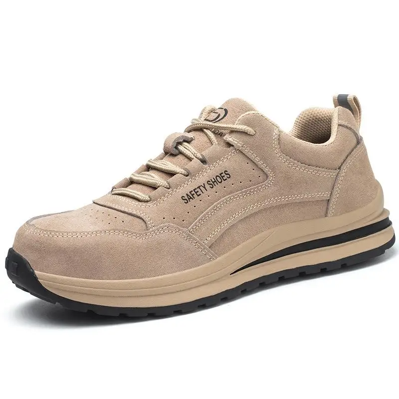 

Мужские защитные ботинки, износостойкие дышащие легкие удобные кроссовки с резиновой подошвой, защита от ударов и пирсинга, размер 36-46