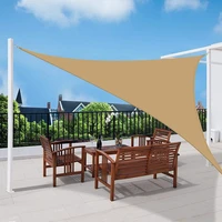 waterproof triangle shade sail outdoor canopy garden patio pool sun shelter sunscreen anti ultraviolet awning various colors