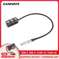 camvate 1 to 3 power splitter cable rs 3pin with 14 20 threads screw holes for camera cage rig photography accessories
