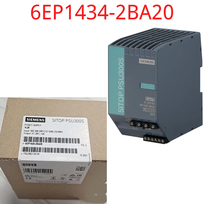 

6EP1434-2BA2 0 новый бренд SITOP PSU300S 24 В/10 A стабилизированный источник питания Вход: 400-500 в 3 переменного тока Выход: 24 В постоянного тока/10 А