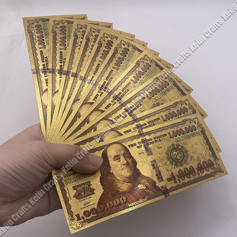 Красиво мы доверяем золоту 1000000 доллара США золотые памятные банкноты для