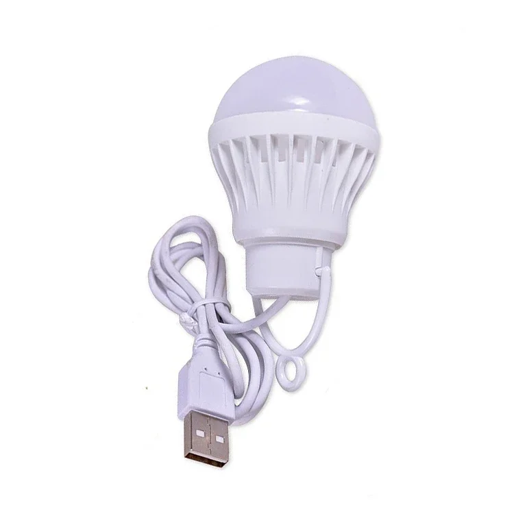 

Портативный светодиодный фонарь White 5Вт USB