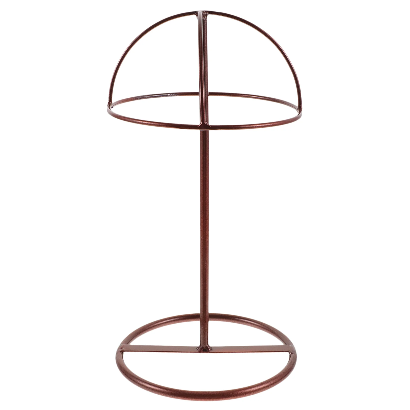 

Mannequin Head Dome Shape Hat Support Shop Rack Display Holder Iron Cap Carrier Dark Purple Headband Stand Closet