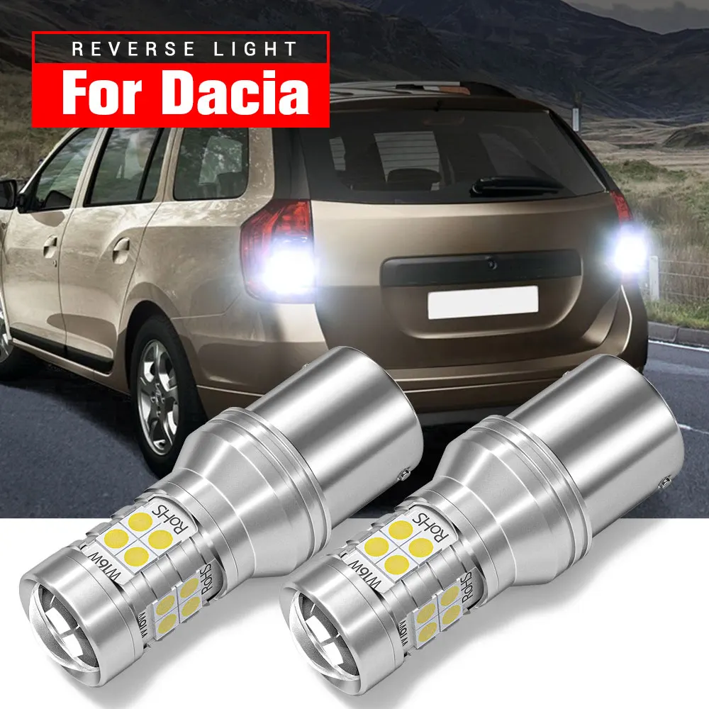

2pcs LED Reverse Light Lamp Backup Blub P21W BA15S 1156 Canbus Error Free For Dacia Dokker Duster Lodgy Logan Sandero 2008-2017