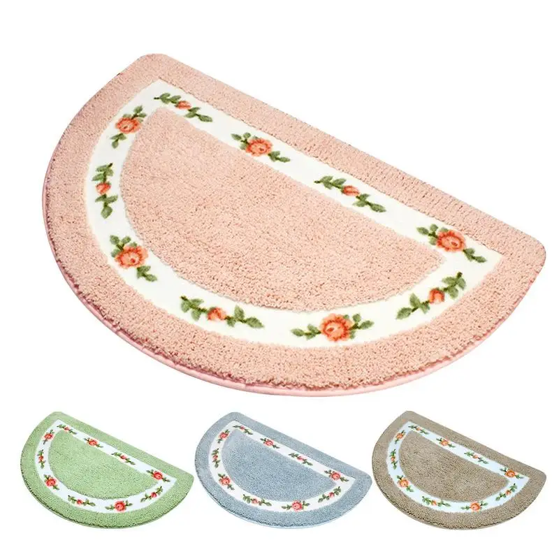 

Rose Flower Area Rugs Rose Bathroom Rug Mat Pink Soft Plush Shaggy Bath Carpet Machine Wash Dry Bath Mats Decors For Tub Shower