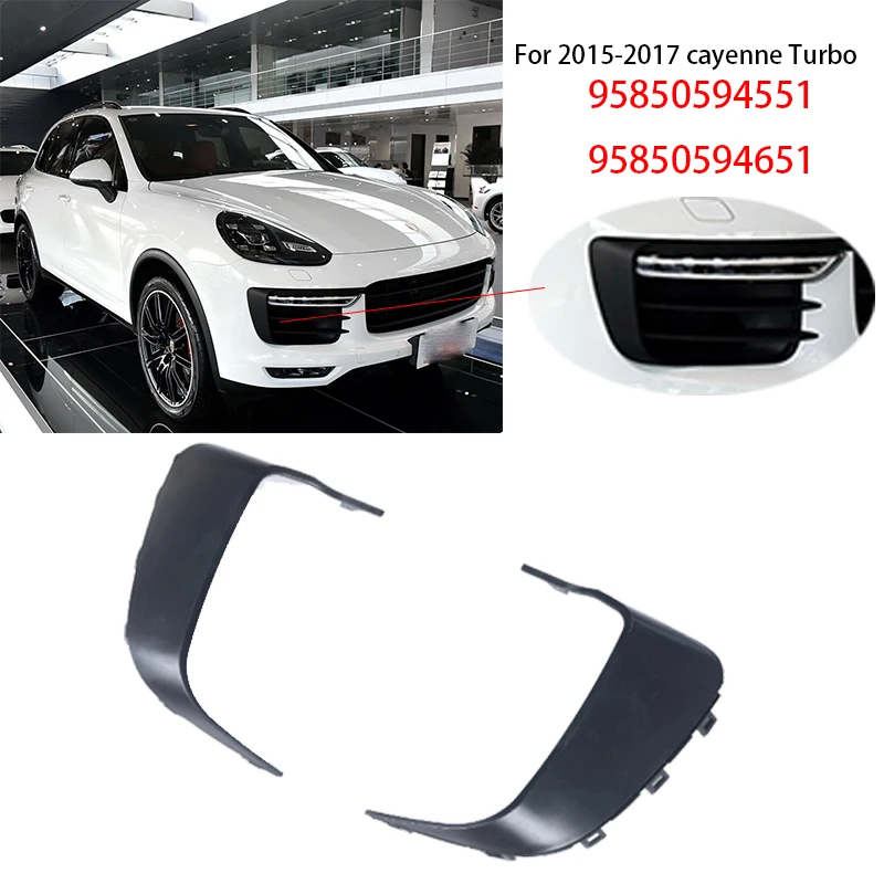Фото OE 95850594551G2X 95850594651G2X Рамка переднего бампера для Porsche 2015-2017 Cayenne Turbo 958.2 №1