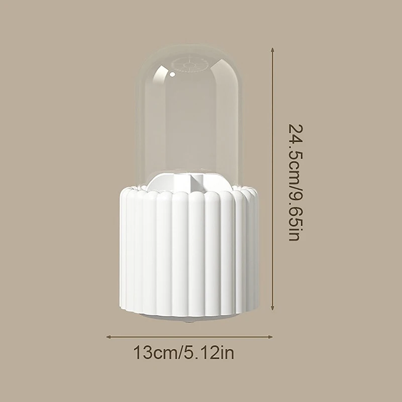 360 ° Вращающийся держатель для кистей макияжа с крышкой органайзер губной помады