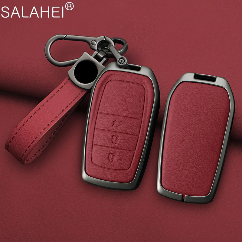 Чехол для автомобильного ключа чехол Toyota Land Cruiser 200 300 Prado Crown TLK Yaris Cross Hilux Innova Fortuner