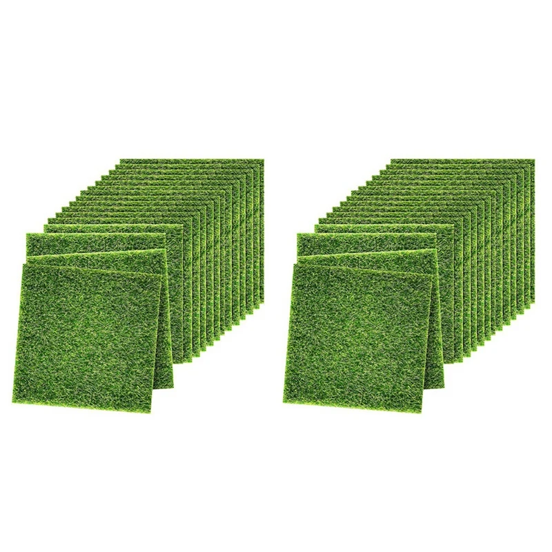 

30 Pieces Of Artificial Grass Garden Lawn Miniature Decoration Accessories DIY Artificial Moss Doll House Decoration