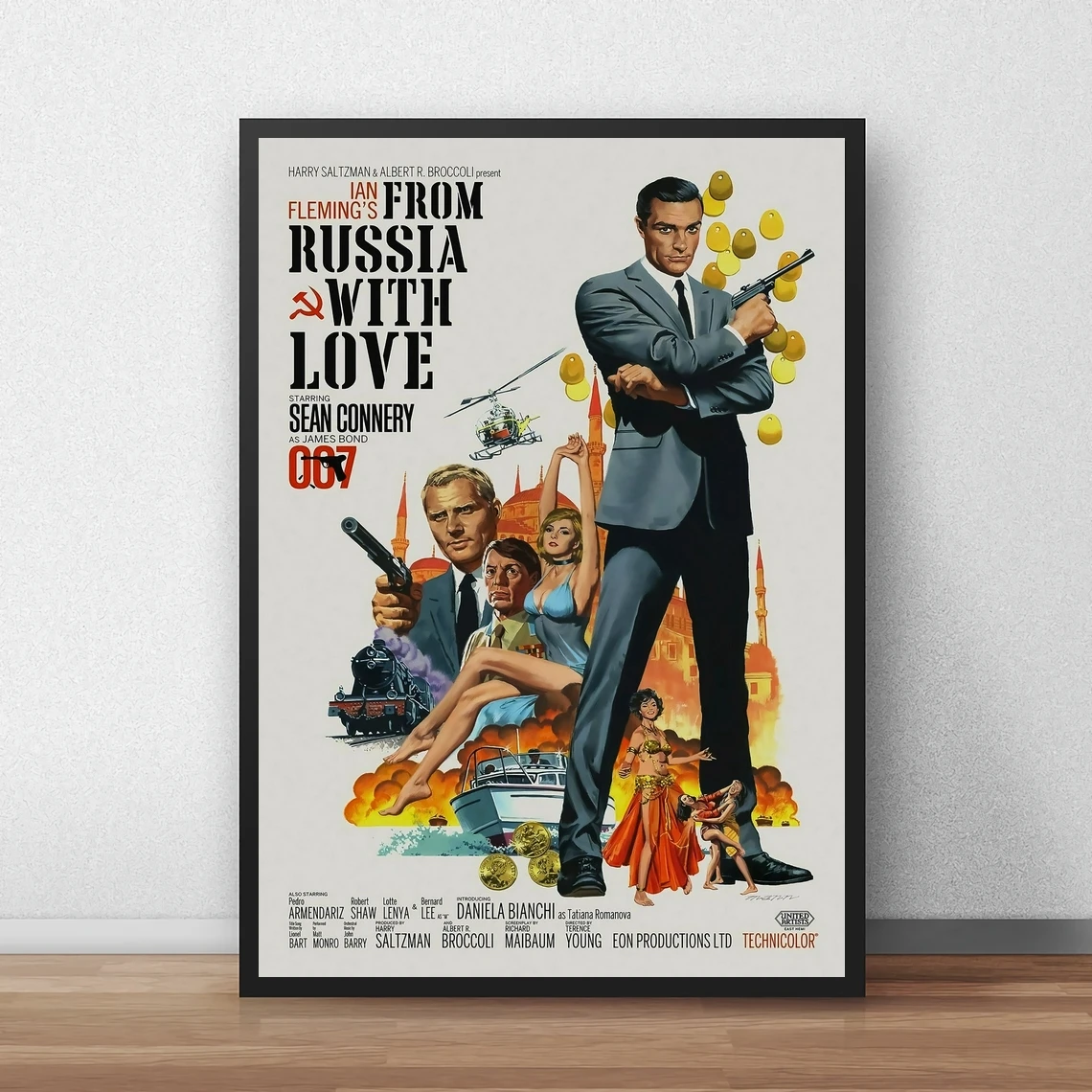 

Классический постер из России с любовью, HD кино, холст, Художественная печать, домашний декор, настенная живопись (без рамки)