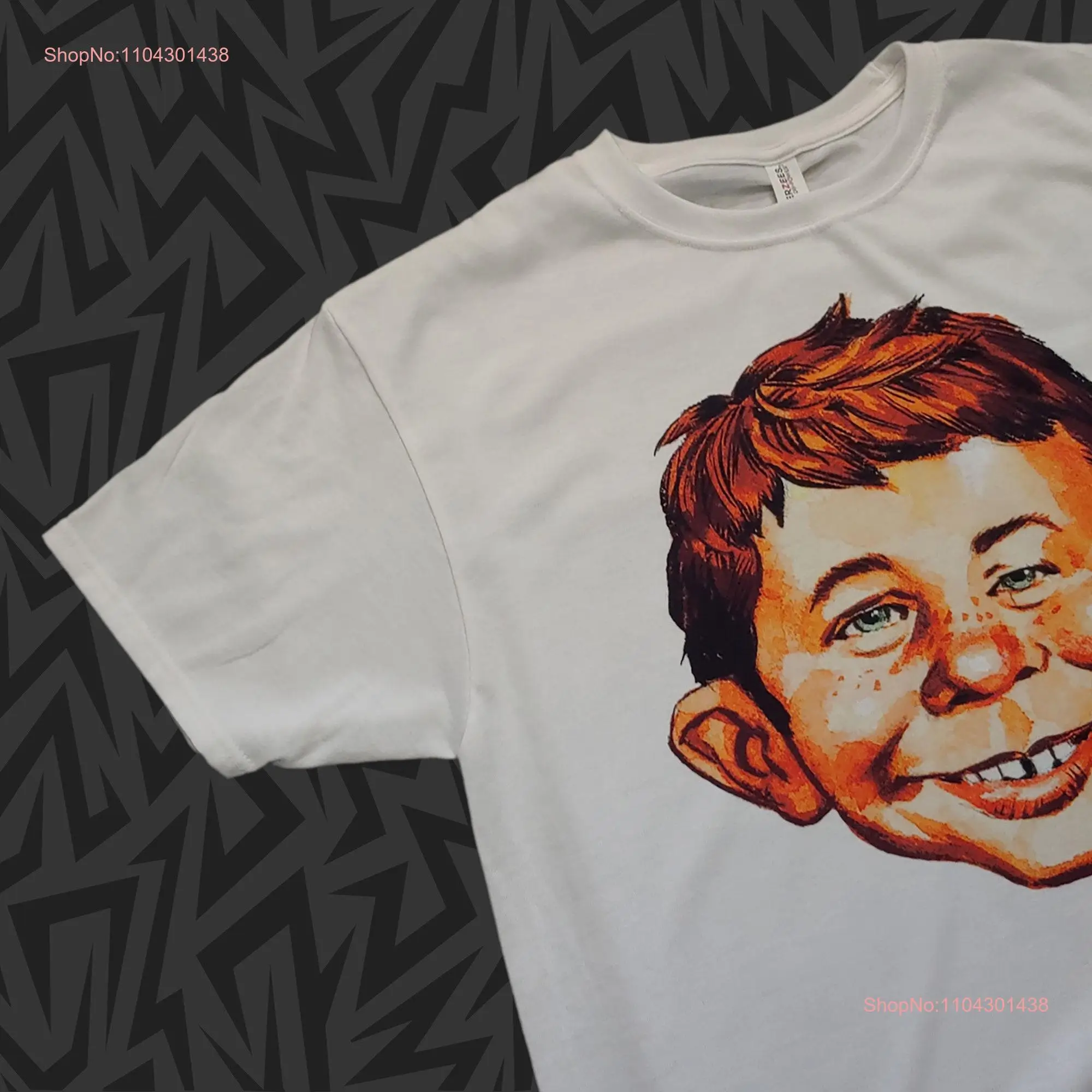 Новая футболка MAD Magazine Alfred E Neuman Head Print Pick Size Small 2XL с длинными или короткими