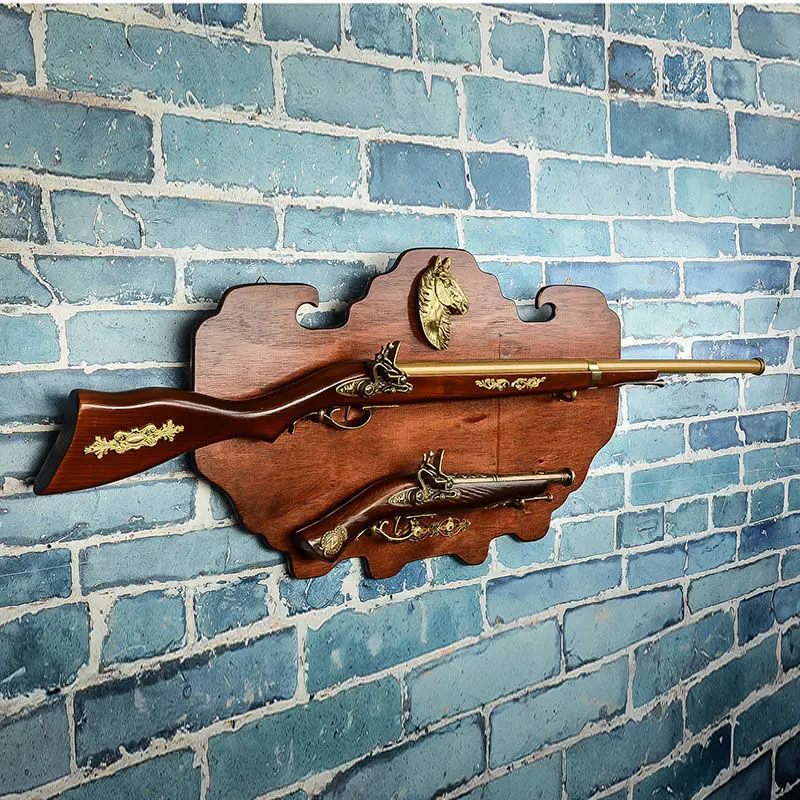 

Retro European Wall Decoration Home Room Decoration Cafe Bar KTV Gun Model Wall Hanging Crafts