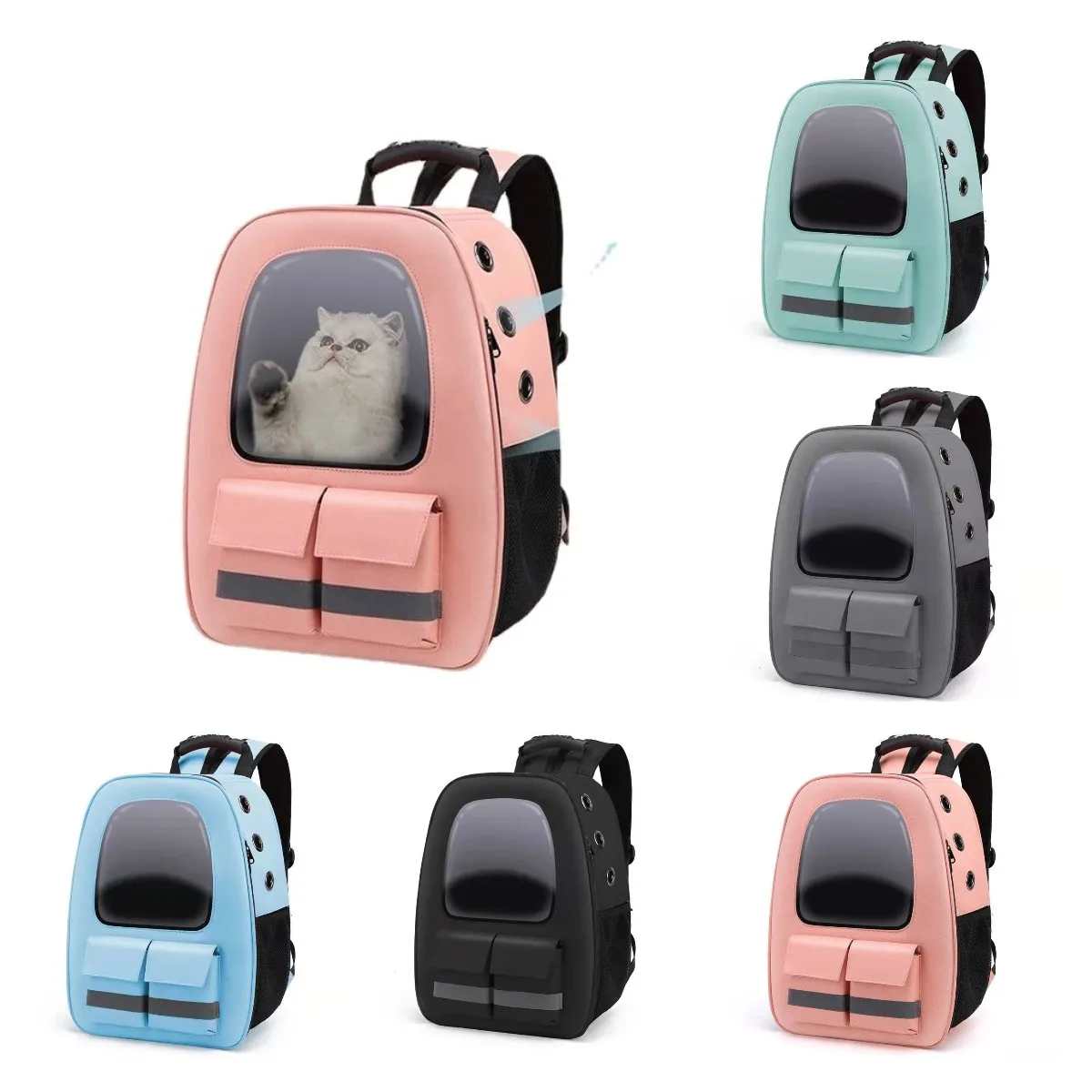 

Pet Bag Out Portable Backpack Dog Cat Car Carriers Handbag Travel Accessories Bicyle Soft-Sided Slings Pet Supplies Snacks
