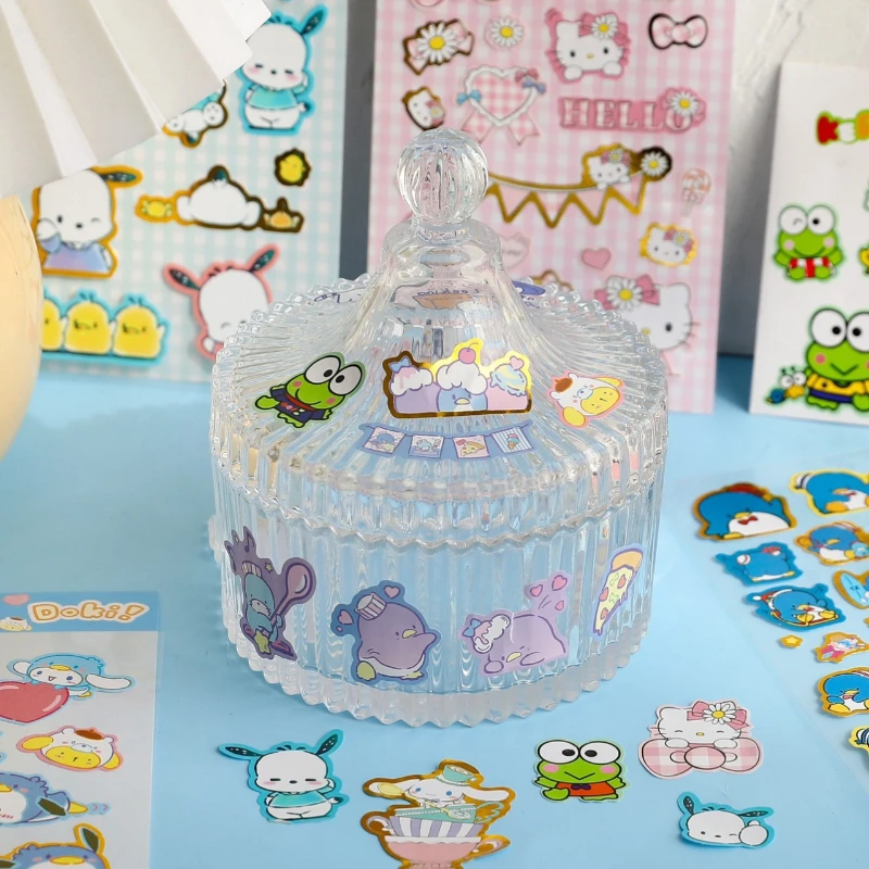 Мультяшные милые Sanrio с большими глазами лягушка Kulomi Декоративные наклейки для