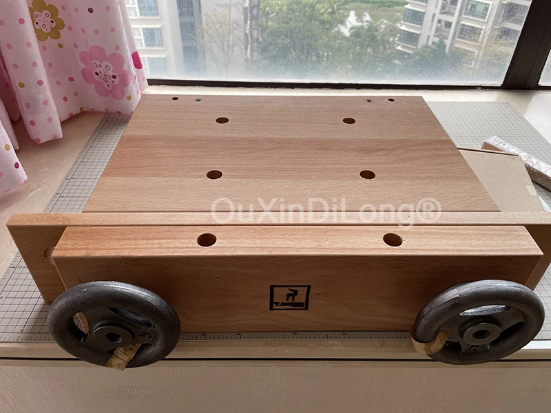 

1Set Complete Portable Mini Beech Wood Workbench Handwheel with Moxon Vise, WB-1643M MOXON, Carpenter Workbench Vise GF942