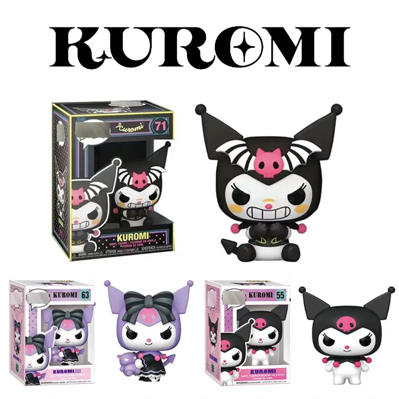 Экшн-фигурки Куклы Kuromi коллекционная Аниме Кукла виниловые настольные украшения