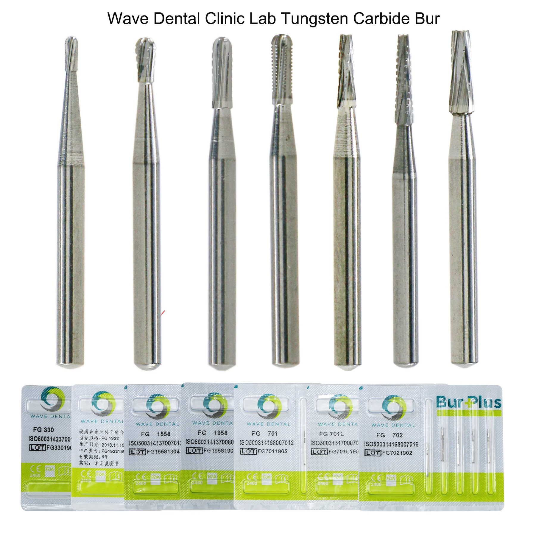 Волнистый стоматологический вольфрамовый Карбид Бур Корона режущий резак