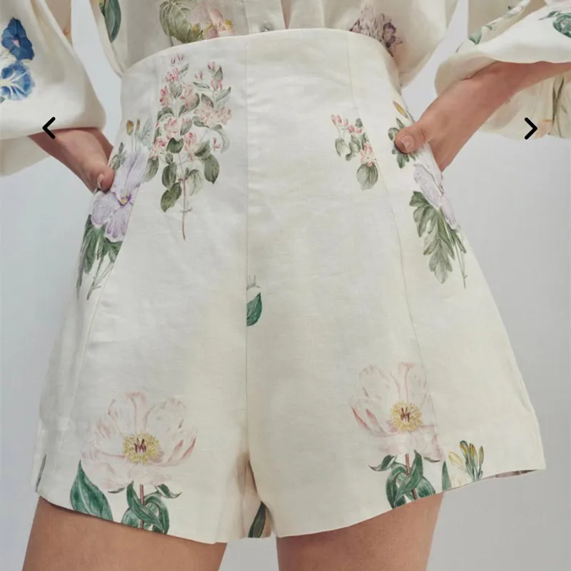 Женская короткая трапециевидная юбка с принтом простая повседневная Летняя на