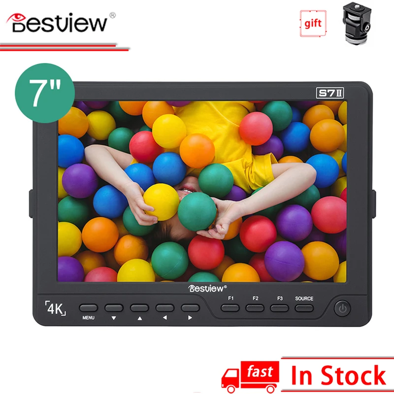 

Bestview Besview S7 II 7 inch Monitor 4K Full HD IPS Display HDMI/SDI Input output for Camera DSLR Field Monitor
