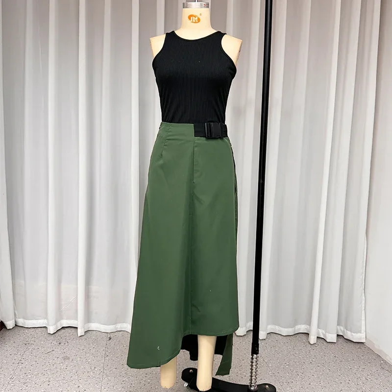 Повседневный модный однотонный пуловер с круглым вырезом жилет нерегулярной