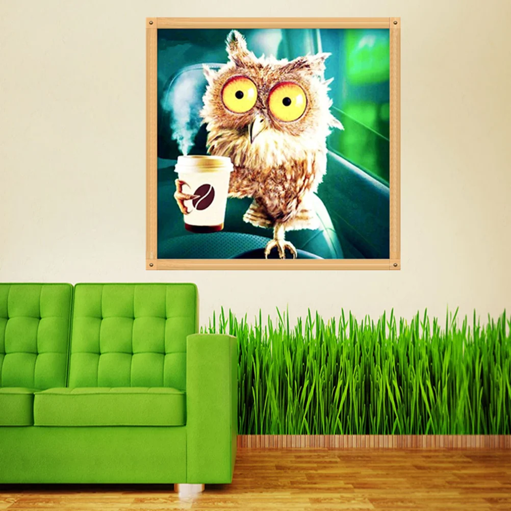 

Frameless 5D Embroidery Painting of with Coffee Wall Decoration Cross Printing Craft Kits