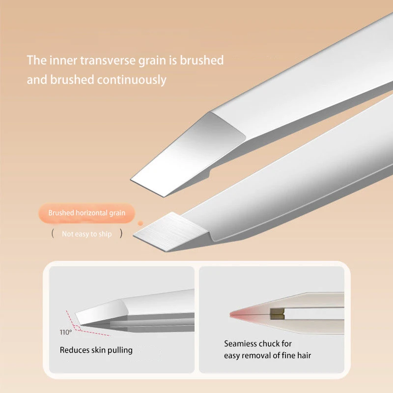 Черный/серебристый 1 шт. высокоточные предметы для бровей выщипывания бороды