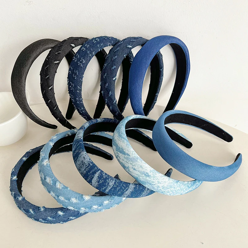 Jeans Headbands Wide Hairband Hair Accessories
