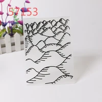 mountain peak embossing folders plastic background template for diy scrapbooking crafts making photo album card holiday decor
