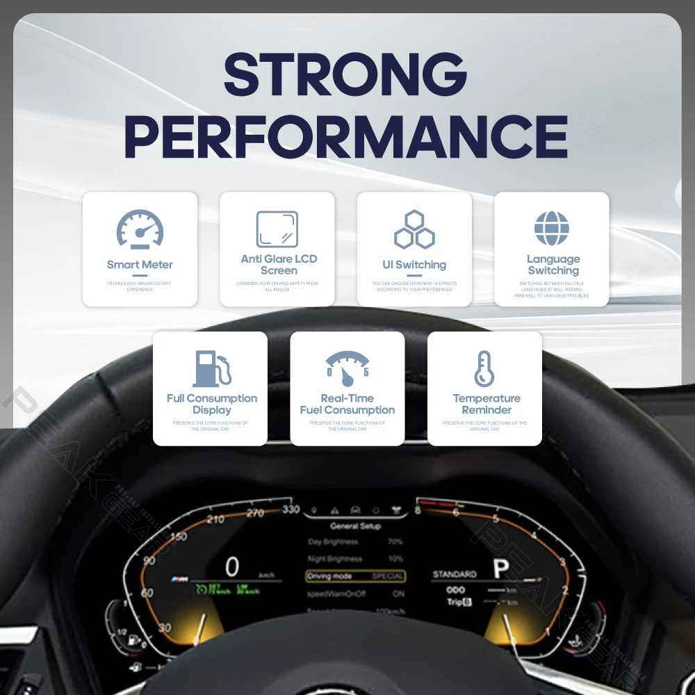 Фото Для BMW 1 серии 2 серии X1/X2 F20/F52/F22/F45/F48/F49/F39 2013-2024 цифровой кластер ЖК-дисплей приборной панели кабины виртуальный прибор №3
