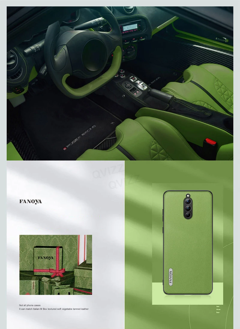 Кожаная задняя крышка для телефона ZTE nubia Red Magic 8 Pro + Plus Силиконовая защита