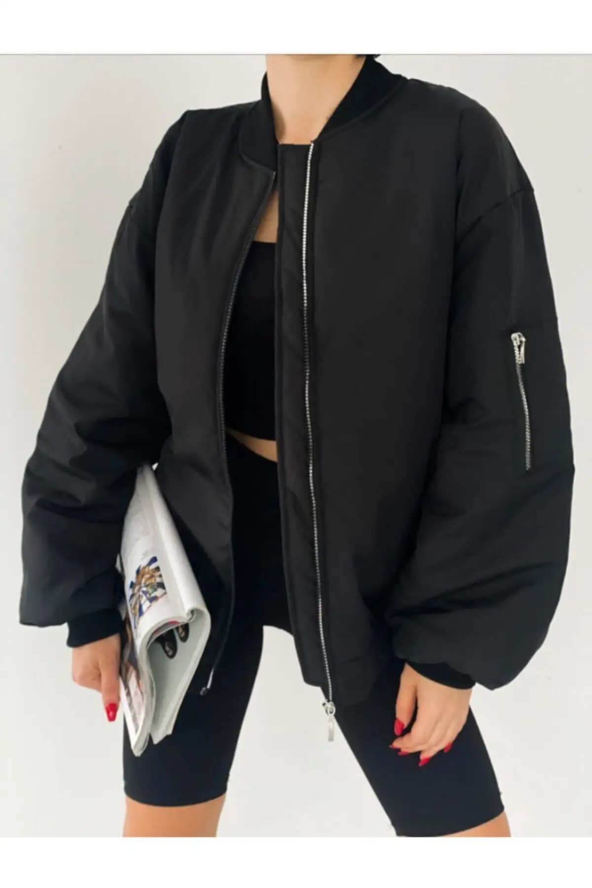 

Trend Bomber Coats canine black new fashion 2022 thick casual sycak
