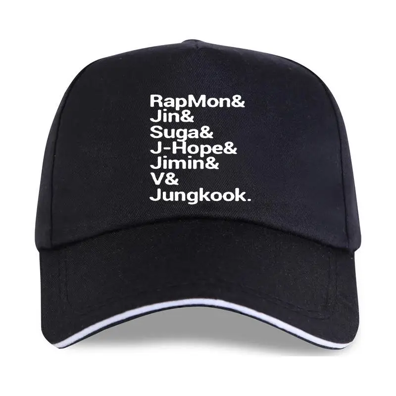 

new cap hat Fashion Sexy Summer Cotton Rapmon Jin Suga J-Hope Jimin V Jungkook Baseball Cap Graphic Trendy Tops Ladies Hipster