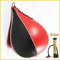 heavy duty boxing pear shape pu speed ball swivel punch bag punching exercise free air pump hook punch fitness training ball