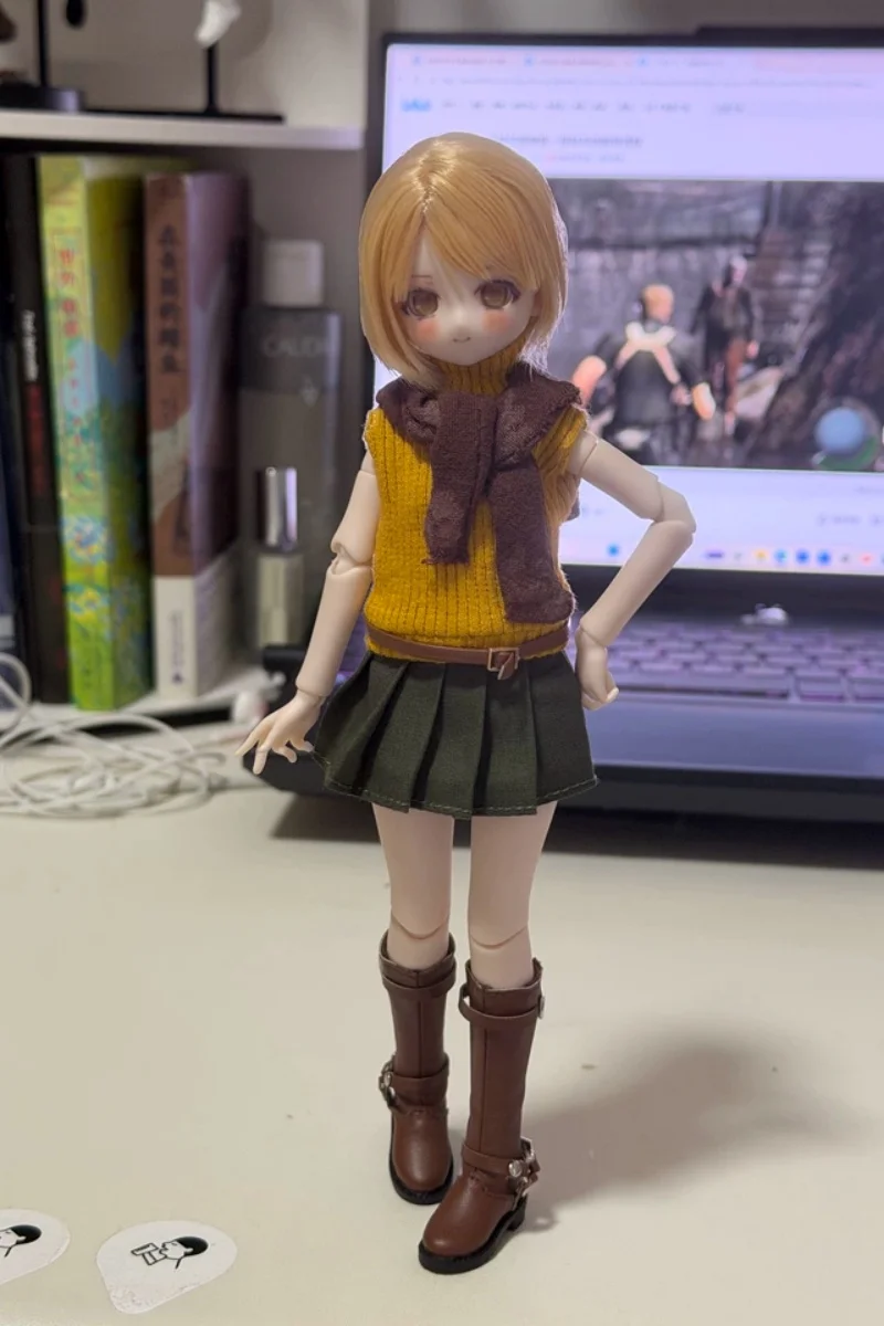 Фото Одежда и аксессуары для кукол Blythe: плиссированная юбка для кукол OB22, OB24, 1/8, а также для шарнирных кукол Azone 30 см. №3