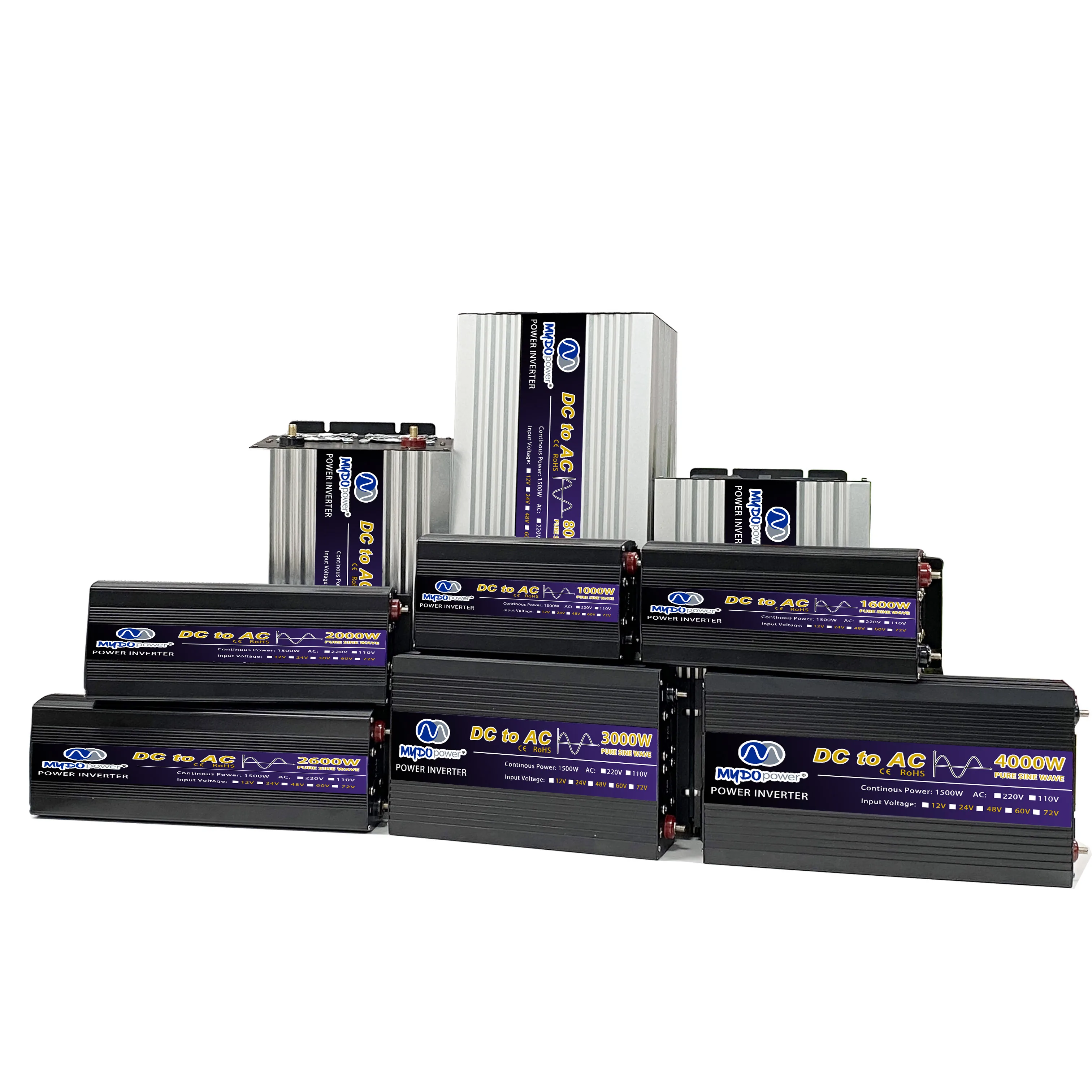 Gongdi Чистая синусоида Инвертор мощности Прикуриватель Smart Clip Автомобильный