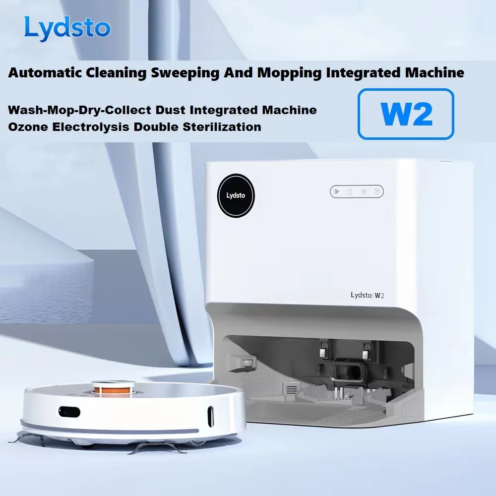 

New Lydsto W2 Wireless Electric Wet And Dry Robotic Vaccums Aspirateur Smart Sweep And Mop Vacuum Cleaner Wet Dry Cleaning Robot
