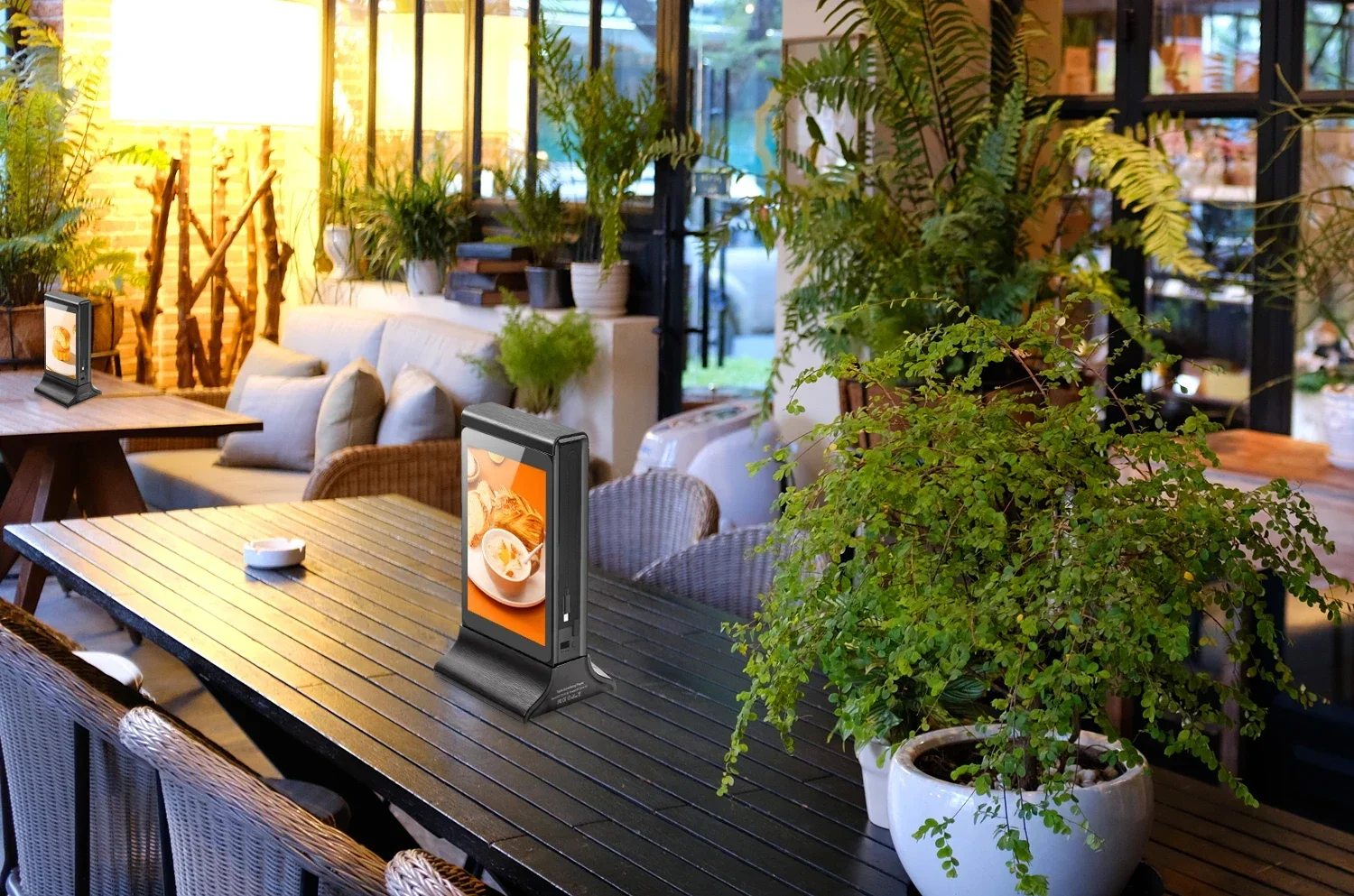 Настольная двухсторонняя подставка для вызова ордеров с ЖК-экраном