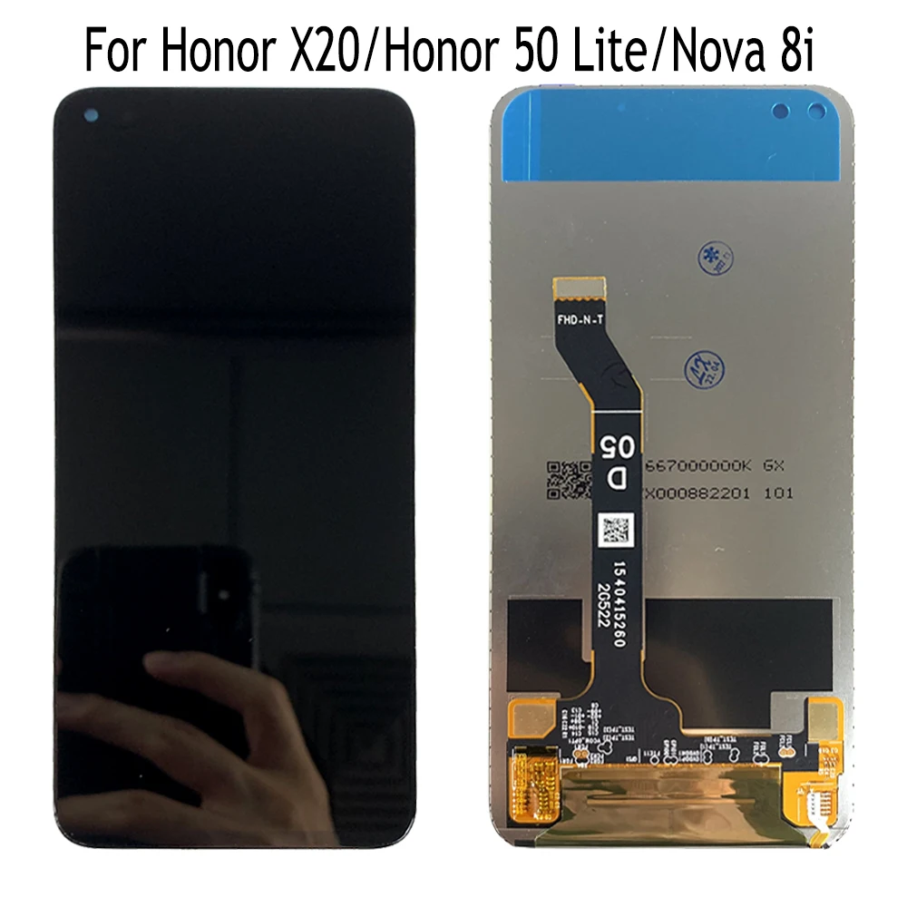 Сенсорный ЖК-экран 6 67 ''для Huawei Honor X20 / 50 Lite дигитайзер в сборе замена для Nova 8i
