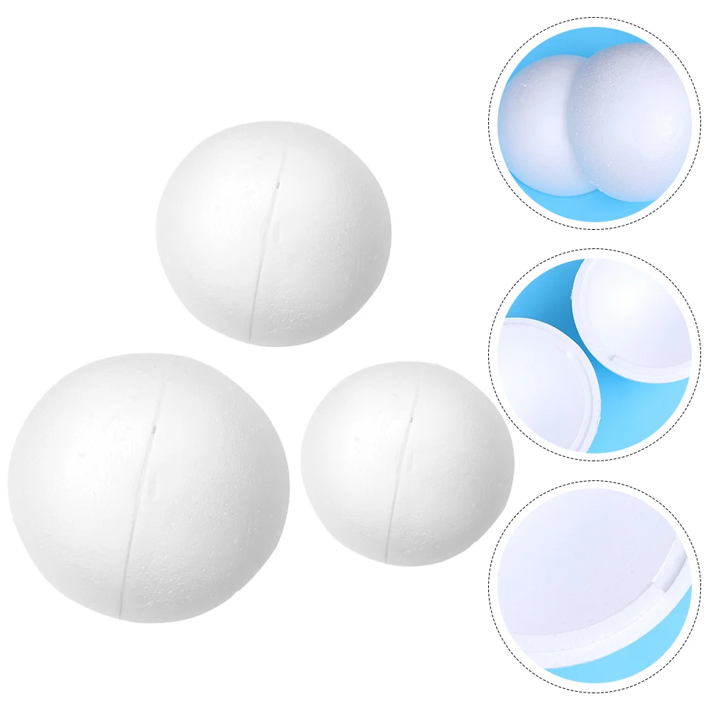 

Foamball Styrofoam Polystyrene Craft White Diy Christmas Round Shape Small Smooth Wedding Hollow Shapes Floral Crafts Circle