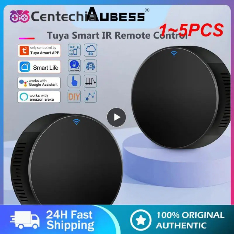 

1 ~ 5 шт. инфракрасный пульт дистанционного управления Tuya WiFi умный универсальный инфракрасный пульт дистанционного управления для ТВ DVD работает с Alexa Home и приложением Smart Life